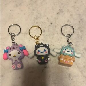 Kuromi Keychain Set NWOT